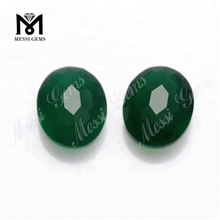 Agate verte naturelle en gros ovale 8x10MM