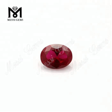 Pierres précieuses de corindon rouge de couleur rubis synthétique en vrac # 7
