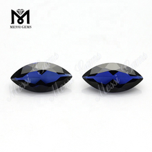 Offre spéciale marquise coupe lâche pierres précieuses saphir bleu pierres de corindon synthétique