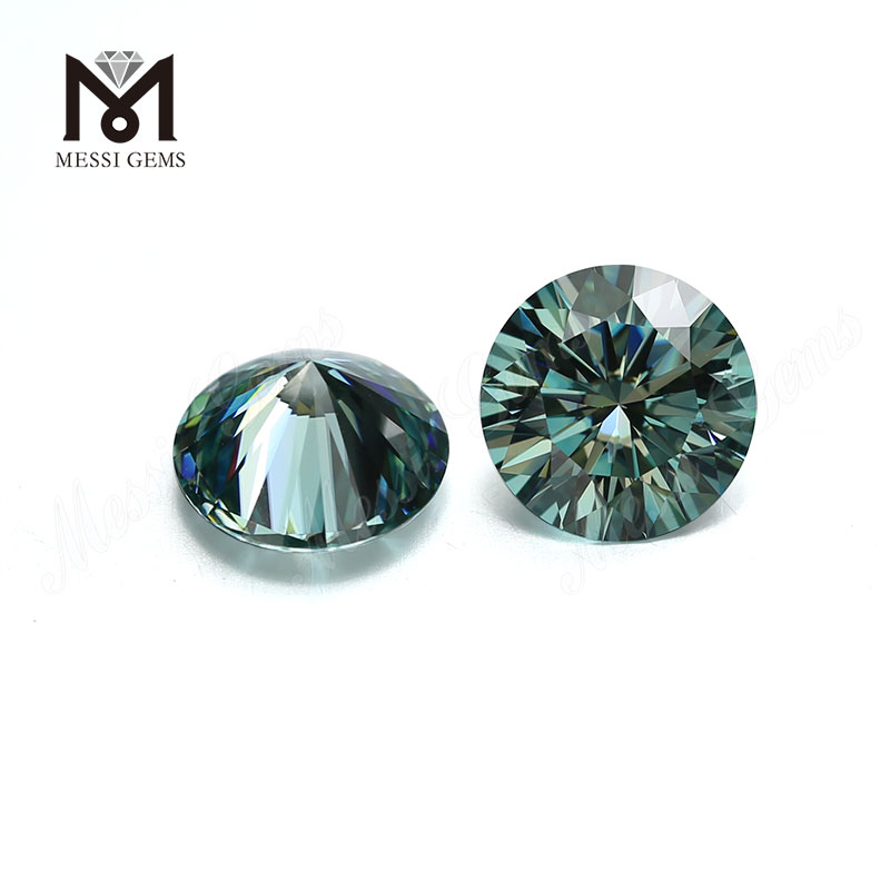 Diamant moissanite en vrac coupe étoile brute 12mm pierre moissanite verte