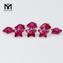 5 * 5 mm Star cut 5 # Corindon synthétique Ruby