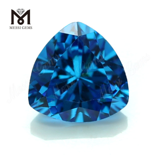 Vente en gros de billions de zircons cubiques aigue-marine lâches industriels russes 12x12mm