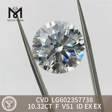 10.32CT F VS1 ID EX EX pour les créateurs de bijoux 10ct diamant cultivé cvd LG602357738 丨 Messigems