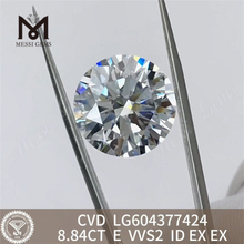 8.84CT E VVS2 ID 9ct cvd diamant en vrac Supreme Elegance 丨 Messigems LG604377424 