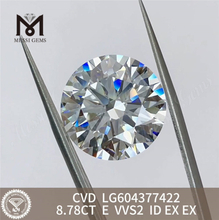 Diamant cvd vvs 8.78CT E VVS2 ID pour les designers LG604377422 丨 Messigems